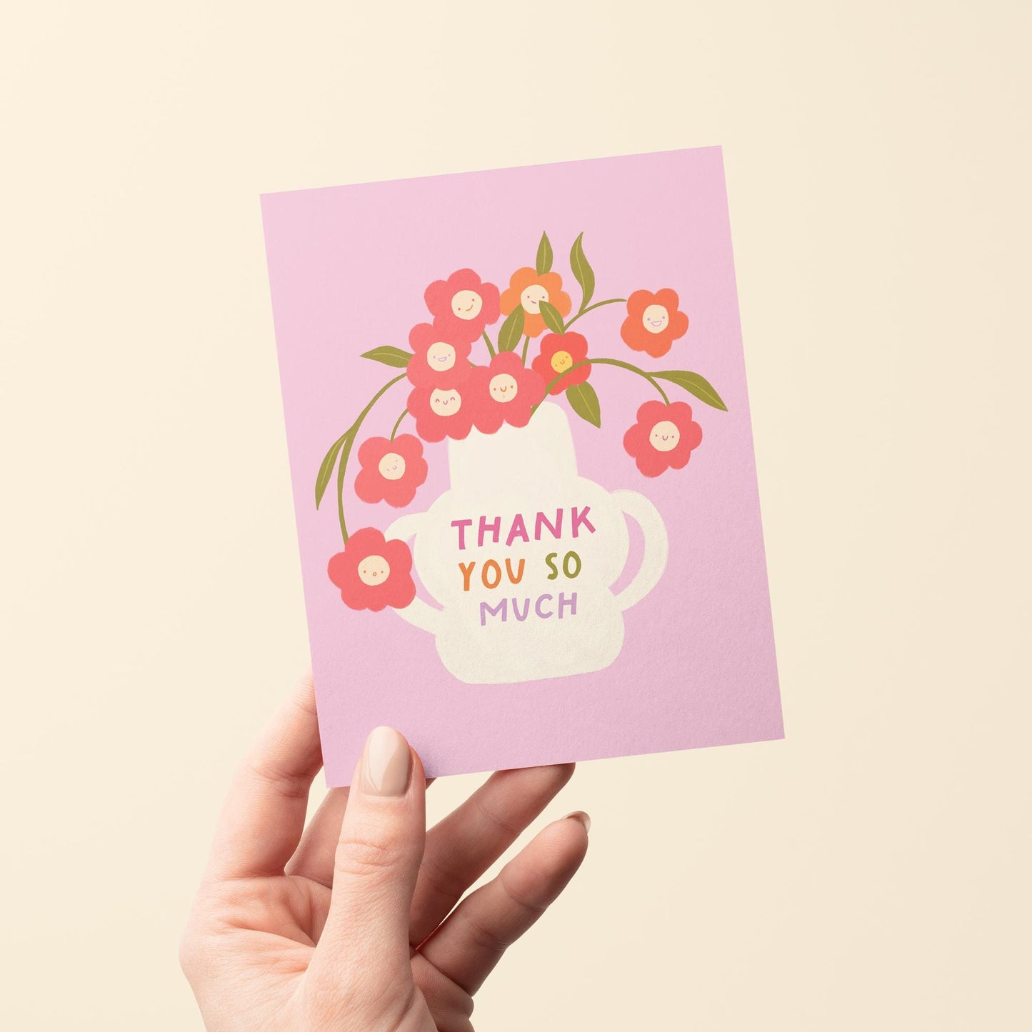 Flower Vase Thank You Card