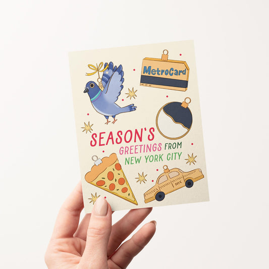New York City Happy Holidays Greeting Card