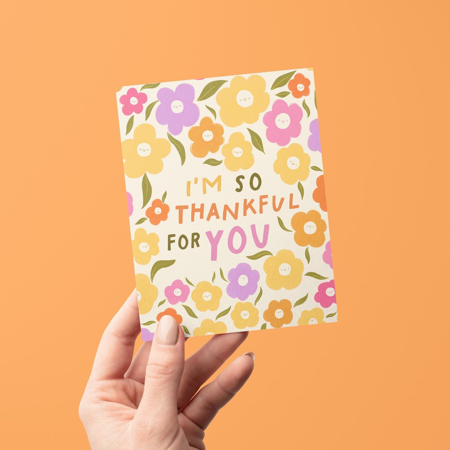 Thankful Flowerly Greeting Card