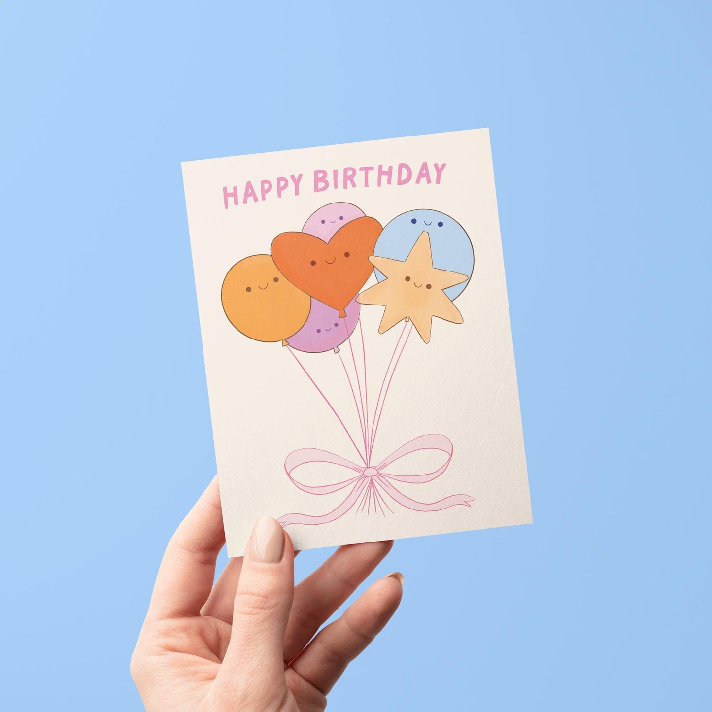 Happy Birthday Balloons Greeting Card