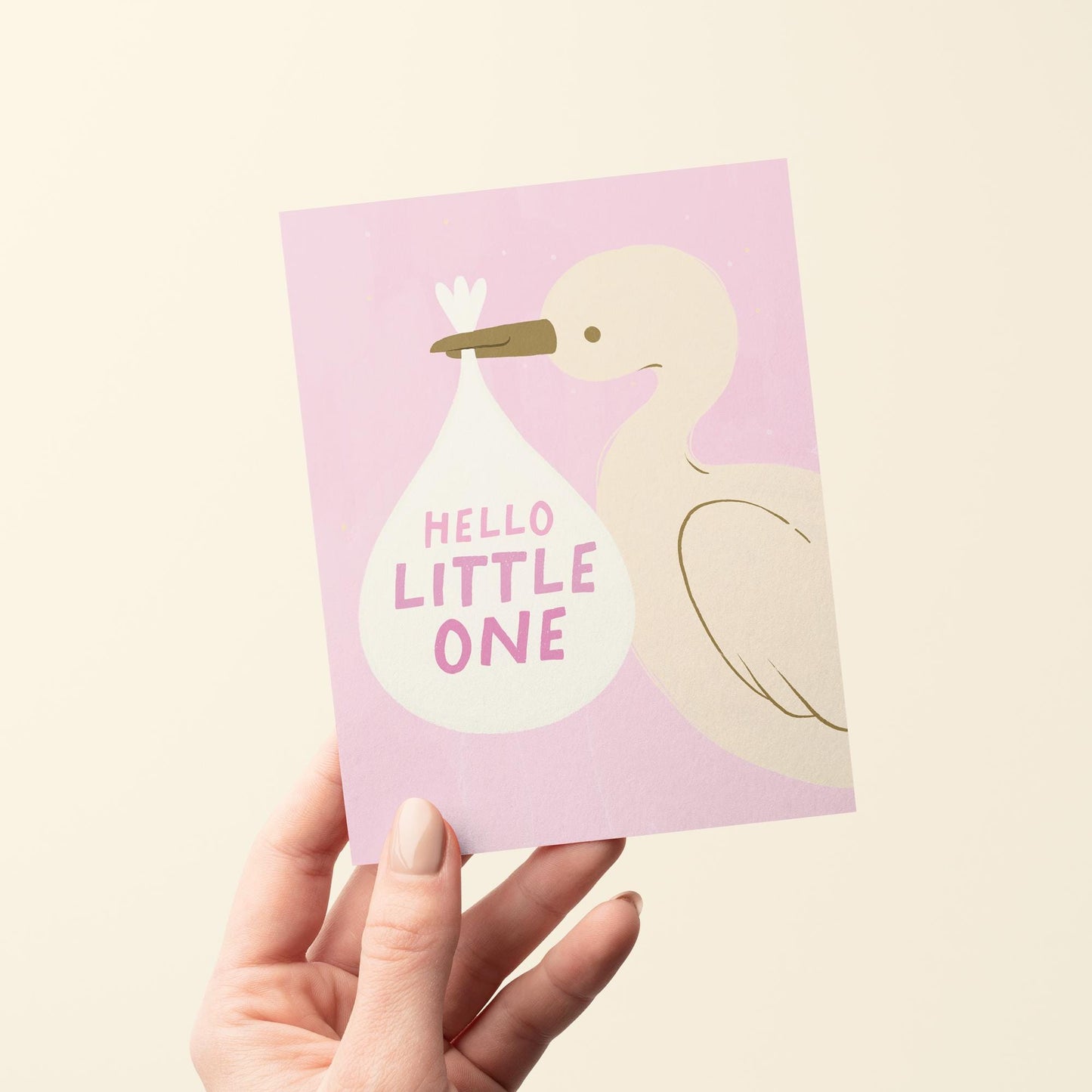 Welcome Little One Baby Shower Greeting Card