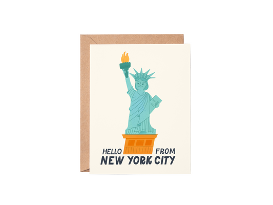 Lady Liberty Greeting Card