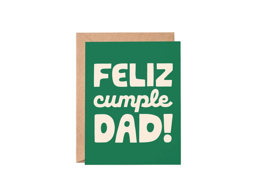 Spanish Happy Birthday Dad Card