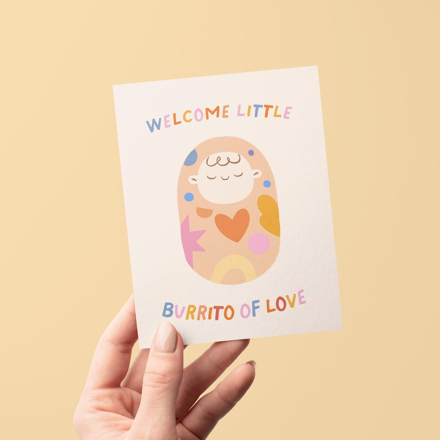 Burrito of Love Baby Shower Greeting Card